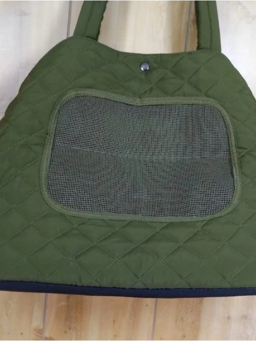 Heart to Tail Quilted Pet Carrier - Olive Green